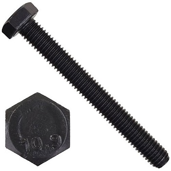 Болт шестигранный М6х8 DIN 933 класс прочности 10.9