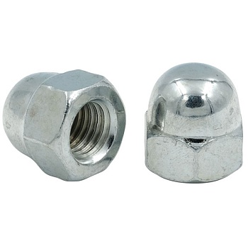 Гайка колпачковая М20 DIN 1587 оцинкованная сталь